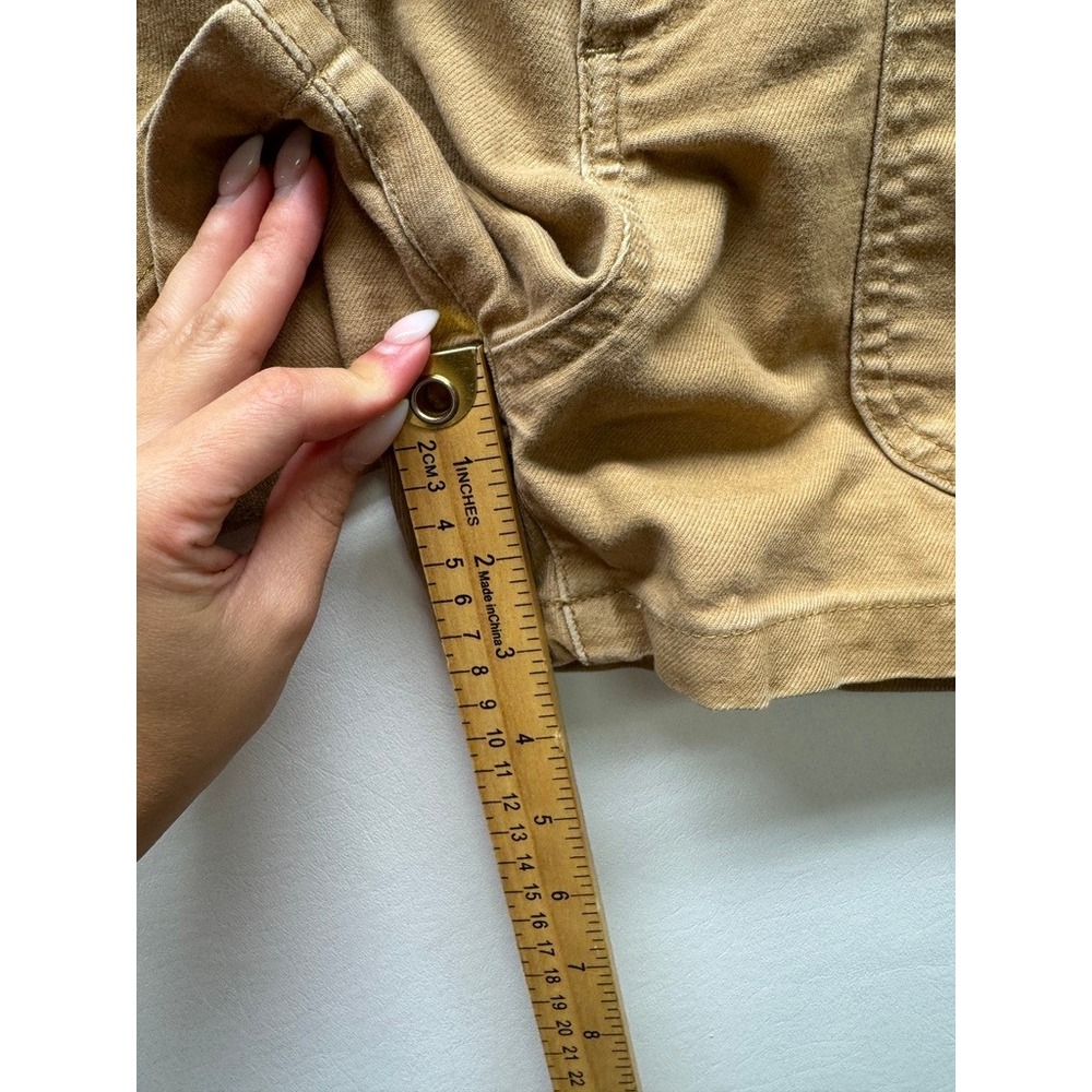 Madewell Camp‎ Shorts Women 28 Brown High Rise Patch Pocket Stretch - Picture 4 of 8